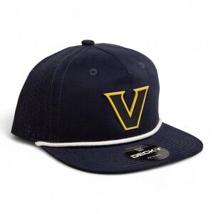 Vanderbilt Commodores Black 3D Perforated Rope Hat- Navy/ White